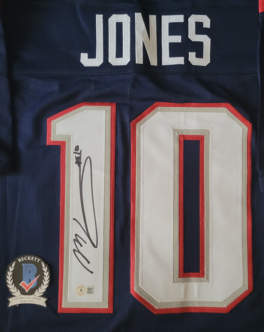 Mac Jones New England Patriots Autographed Custom White Football Jerse –  Manchester sports card store