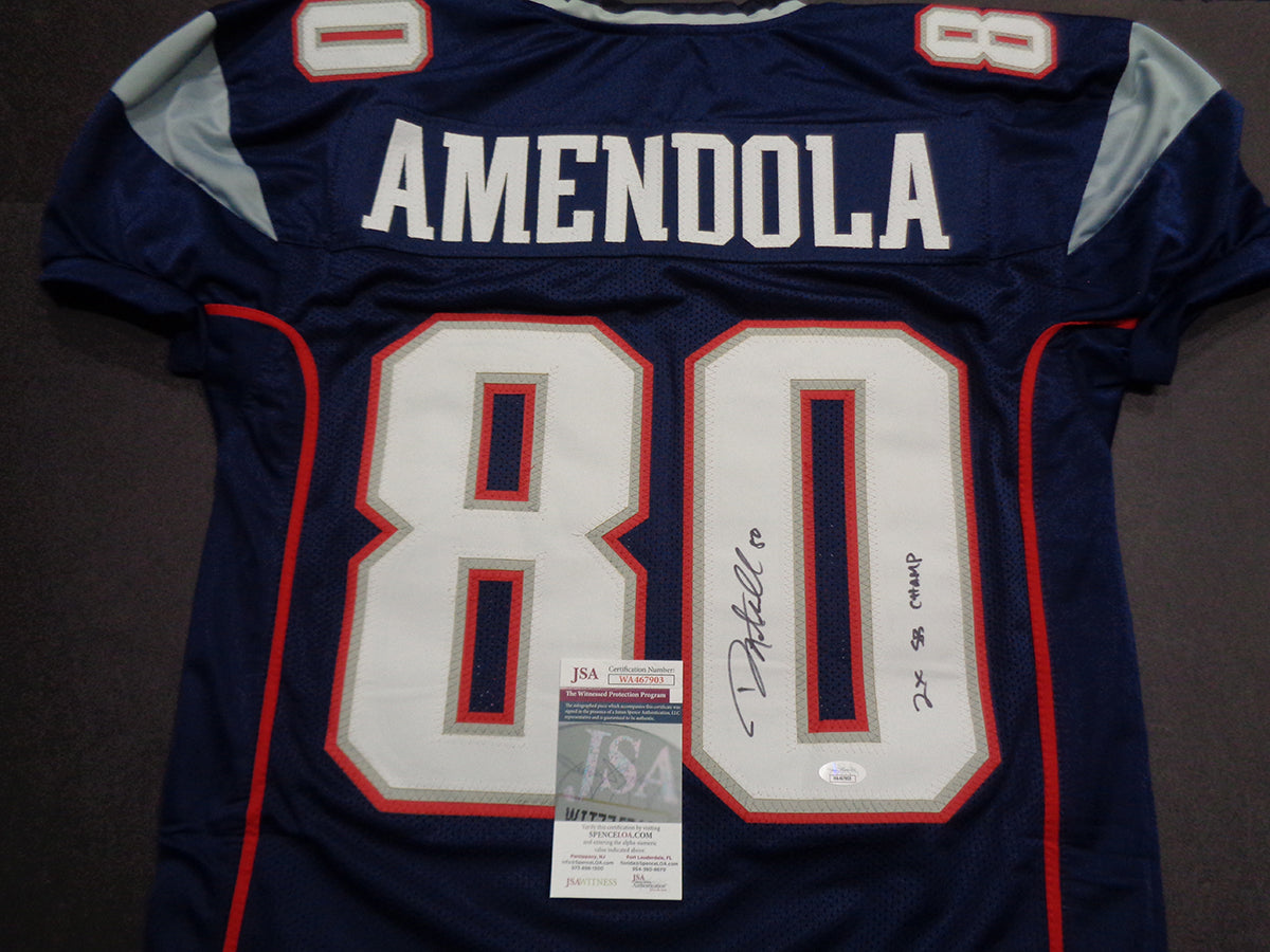 Danny Amendola Signed New England Patriots Jersey Inscribed 2X SB Cham –