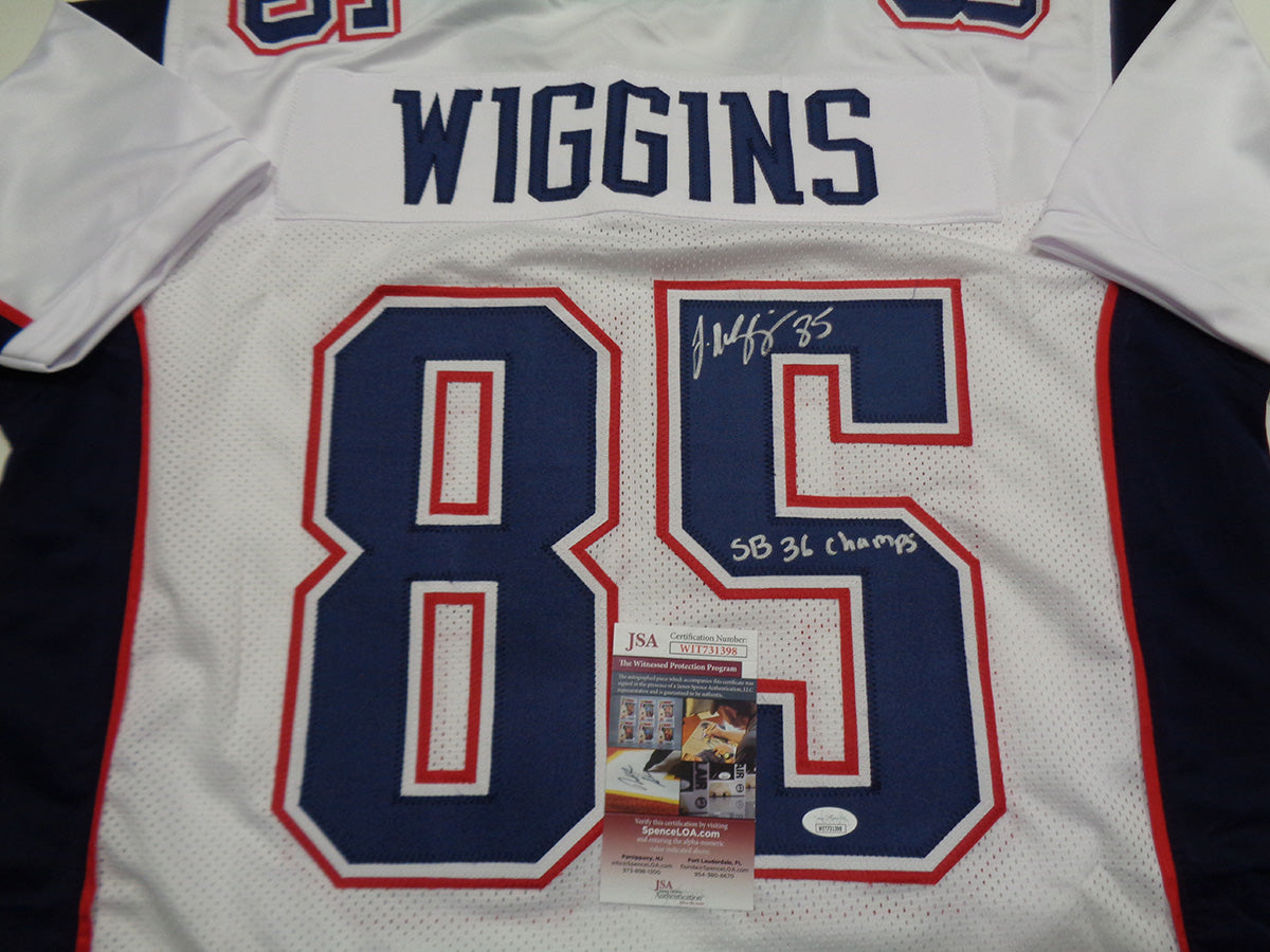 Jermaine Wiggins New England Patriots Autographed & Inscribed Custom N –  Manchester sports card store