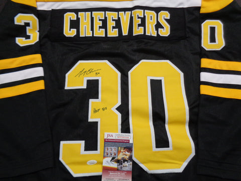Gerry Cheevers Signed Jersey (JSA)