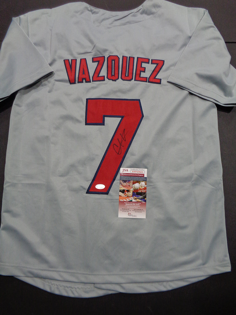 Christian Vazquez Boston Red Sox Autographed Custom Baseball