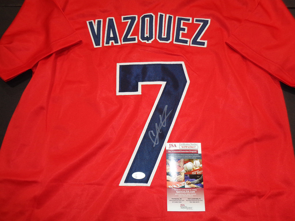 Christian Vazquez Boston Red Sox Autographed Custom Baseball Jersey w –  Manchester sports card store