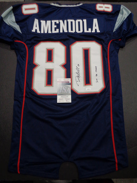 Danny Amendola Signed Patriots Custom Game Style Jersey with Inscription JSA