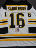 Derek Sanderson Boston Bruins Autographed Custom White Style Jersey w/JSA W coa